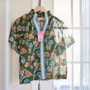 The Rona Floral Contrast Top